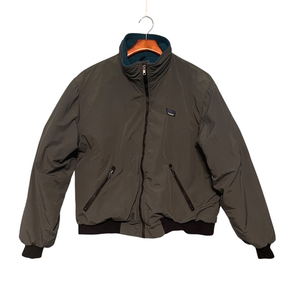 Vintage L.L. Bean Fleece Lined Warm Up Insulated Bomber Jacket Full Zip - Picture 1 of 7